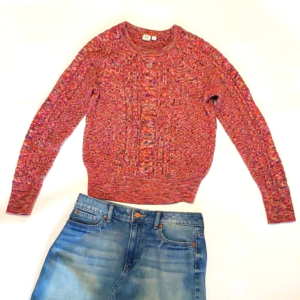 Gap Multi Colored Sweater Sz M